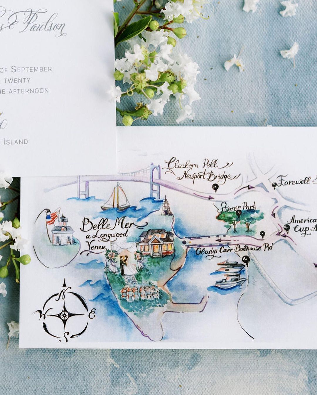wedding ideas painted map