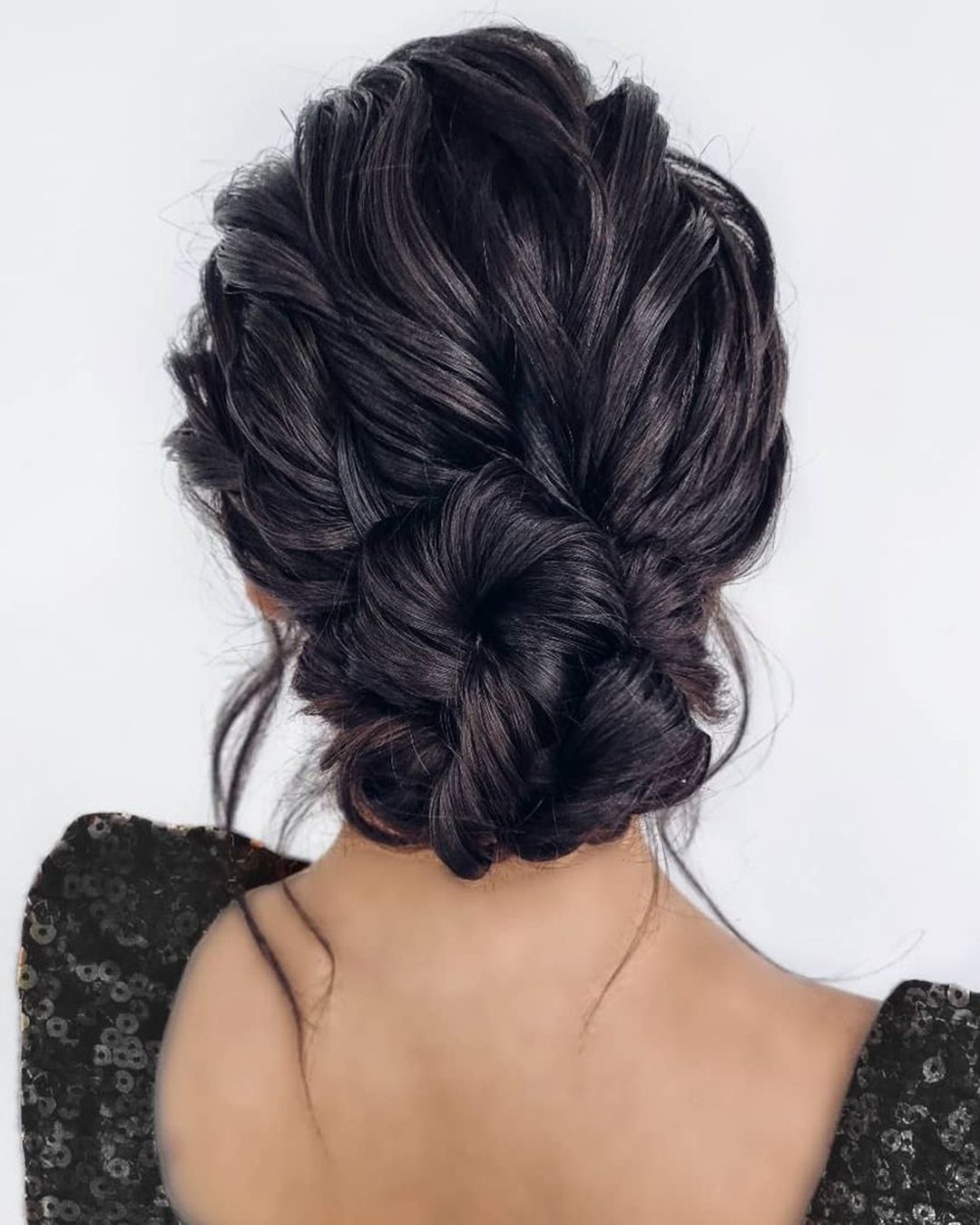 elegant wedding hairstyles textured brunet updo hairbyhannahtaylor