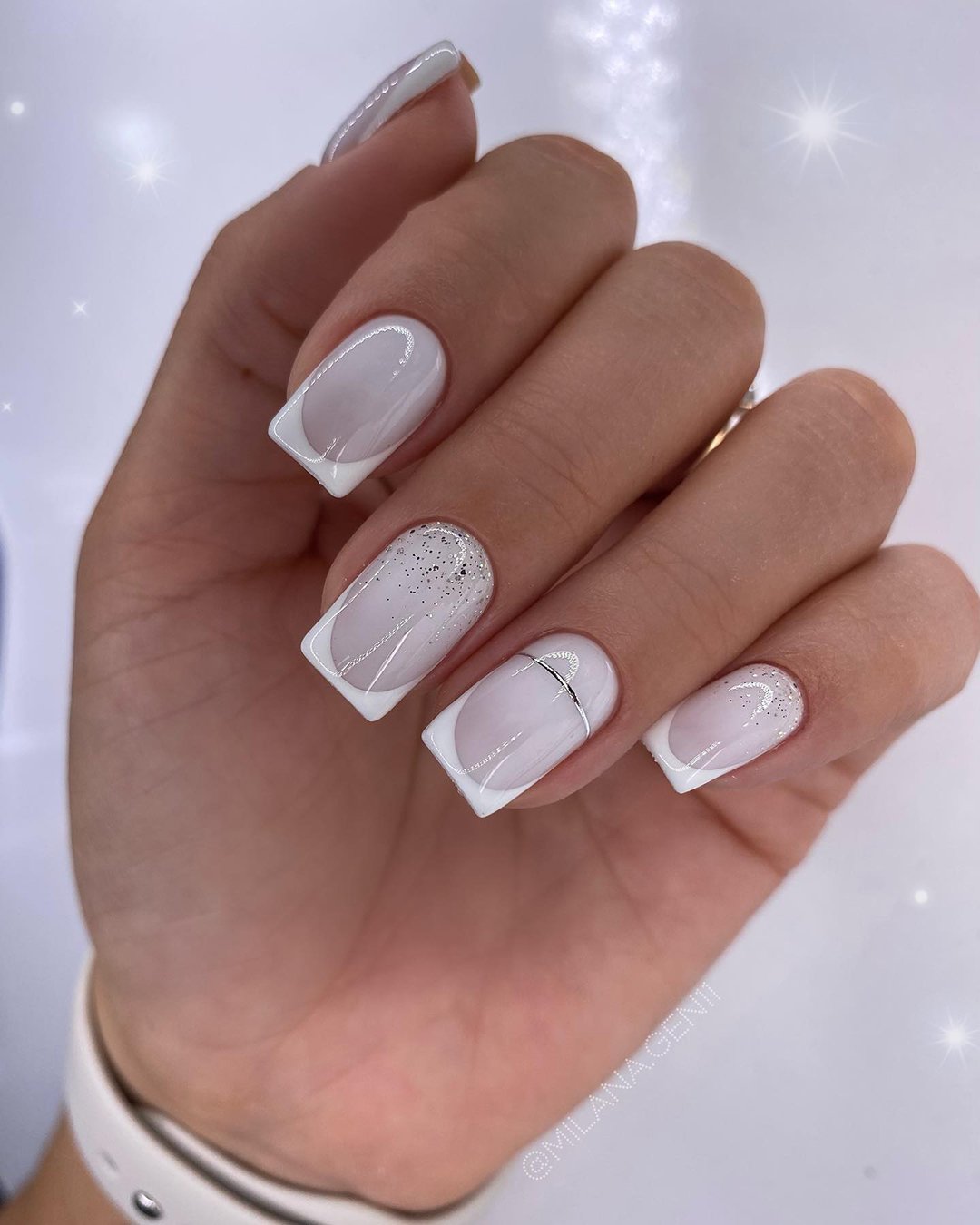 pink and white nails for wedding original french manicure milana.gen11
