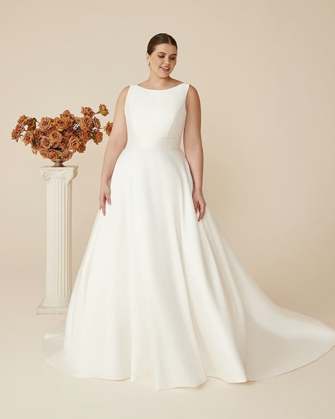 plus size wedding dresses simple modest elegant justinalexander