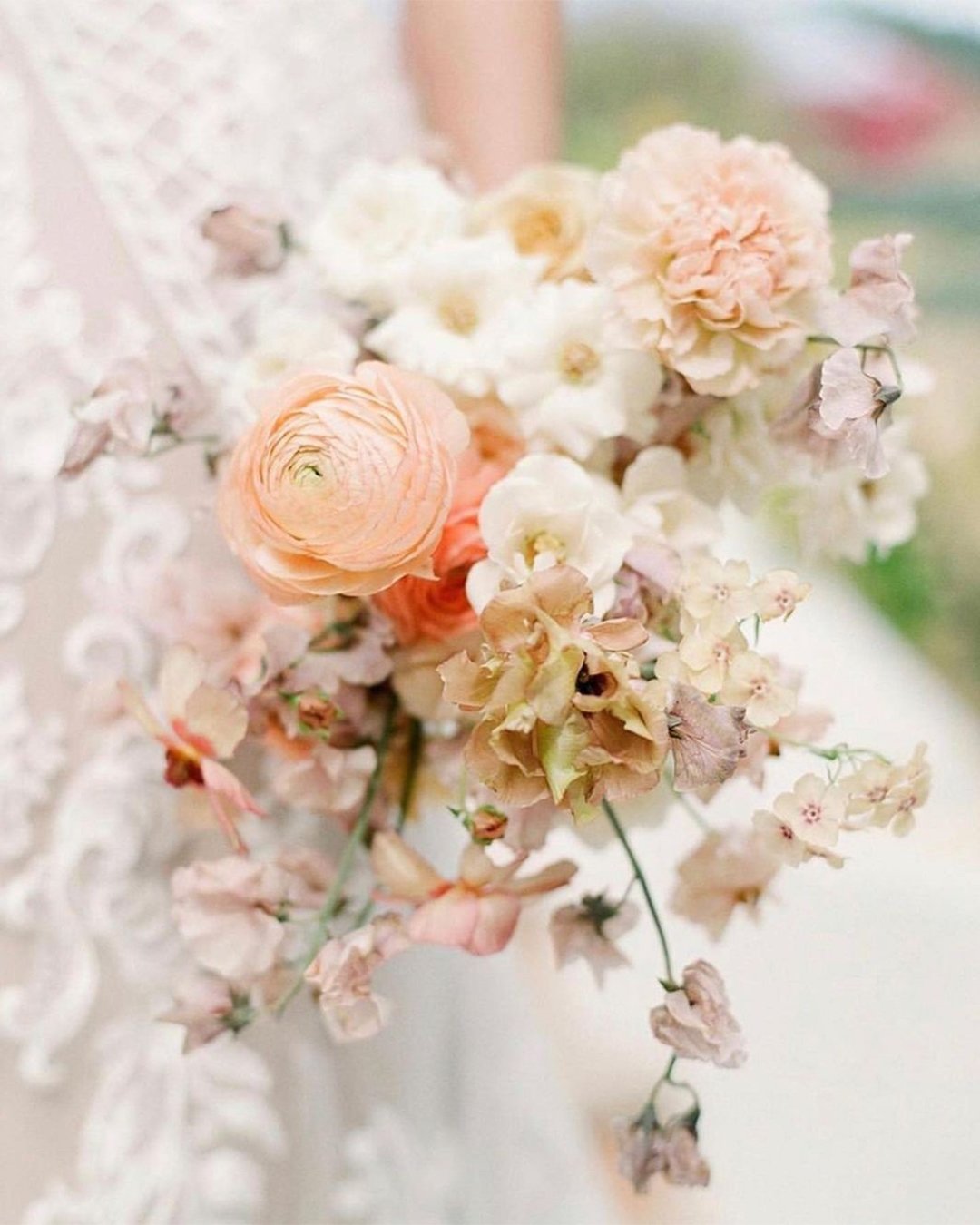 coral wedding decorations brides bouquet