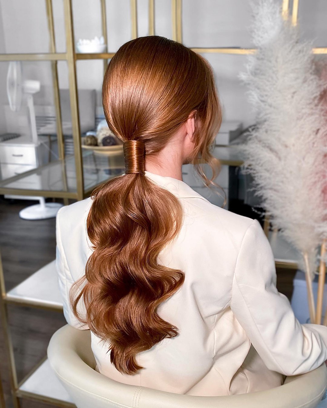 elegant wedding hairstyles elegant long ponytail alyona_beauty_muah