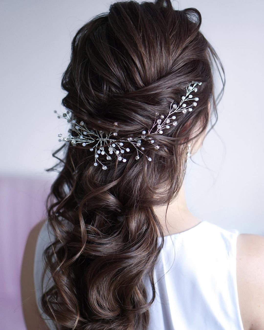 elegant wedding hairstyles textured hair down martinajagr
