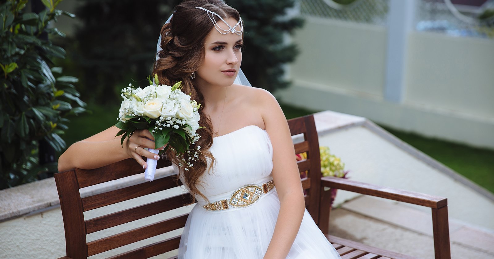 Greek Goddess Wedding Dress Strapless