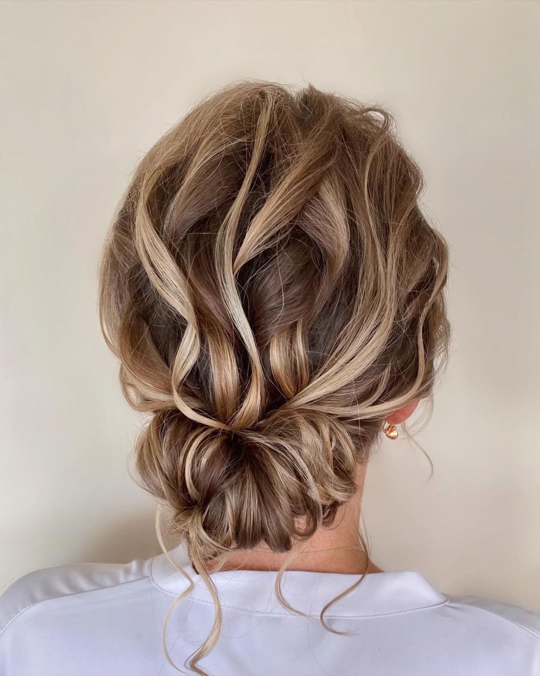 mother of the bride hairstyles elegant low curly updo theupdodarling