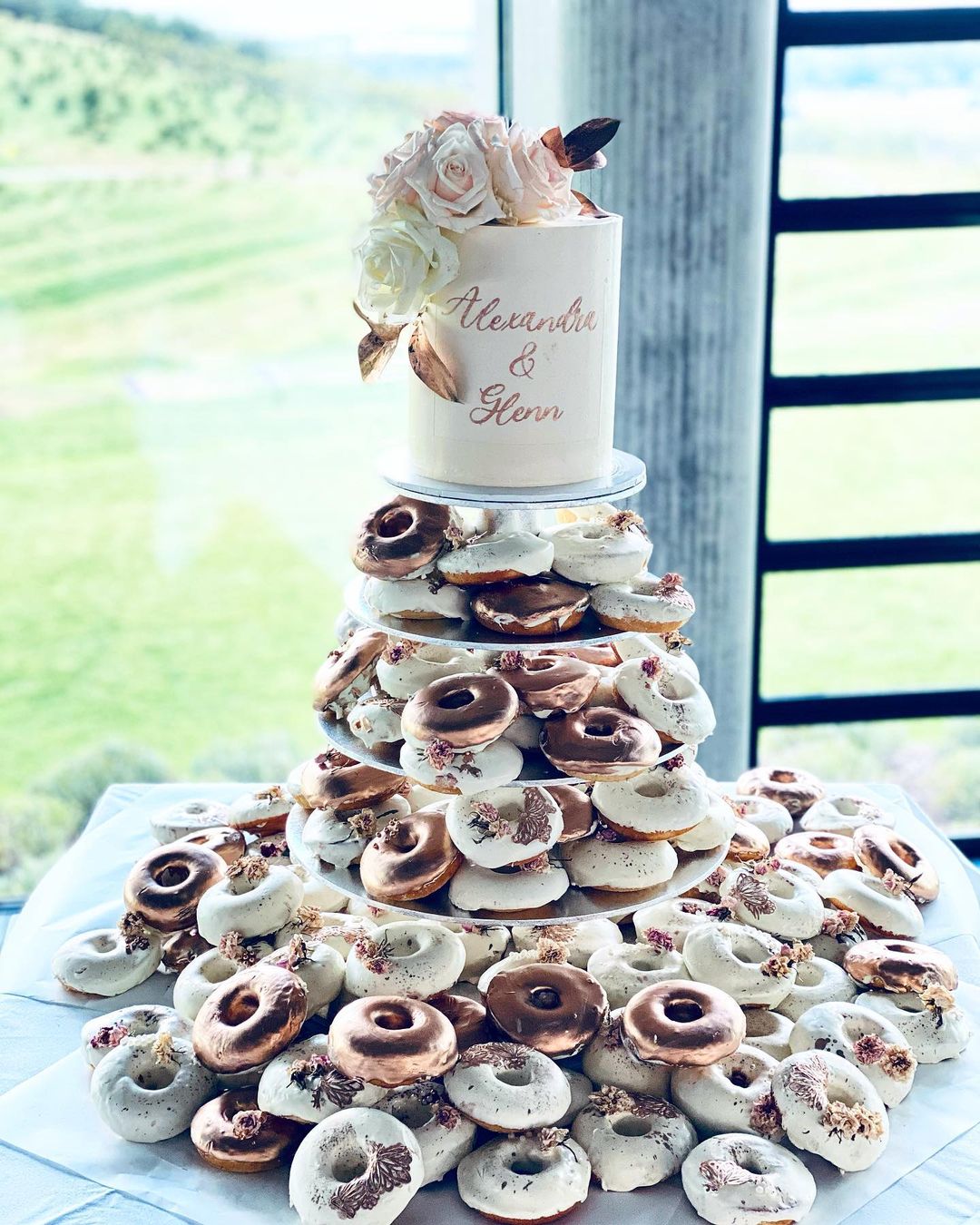 wedding cake alternatives budget friendly doughnuts