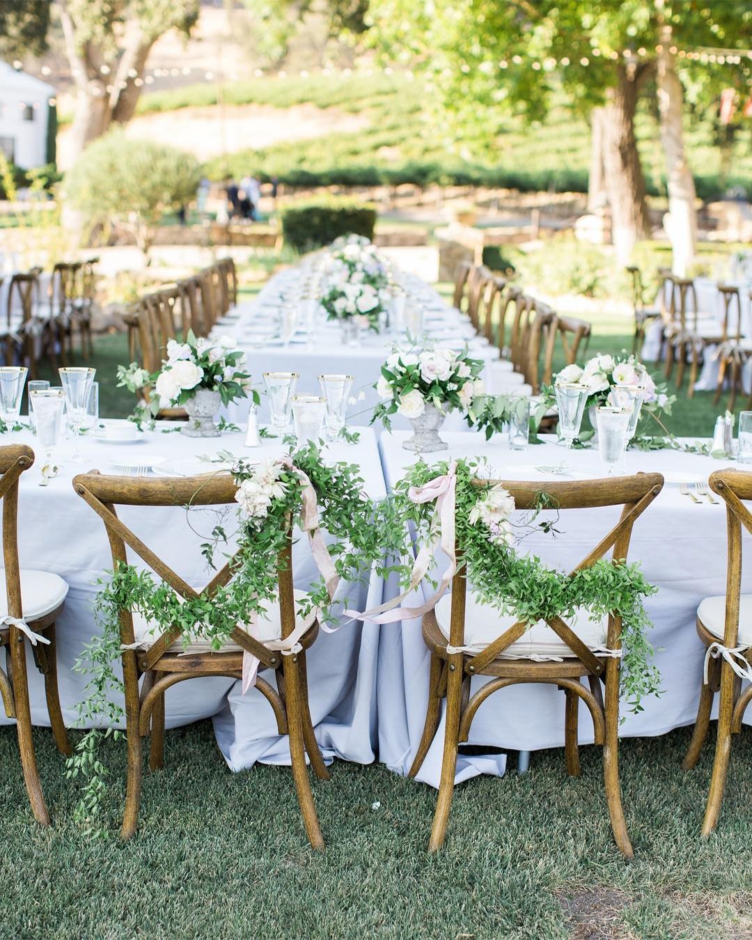 wedding greenery amazing decor for chairs