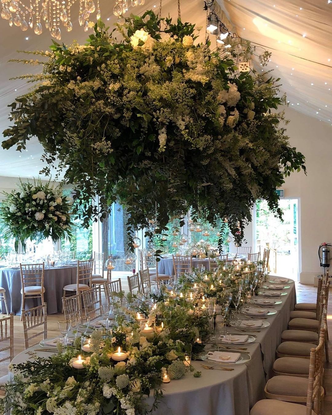 wedding greenery wedding installation