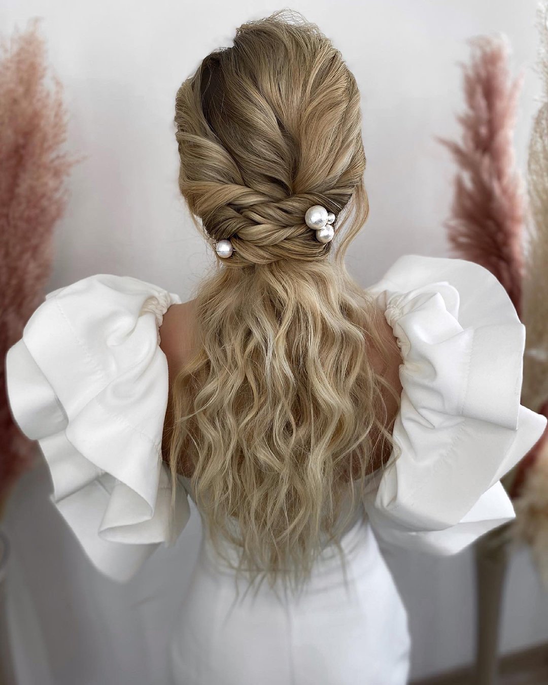 wedding hairstyles for long hair textured long ponytail art4studio