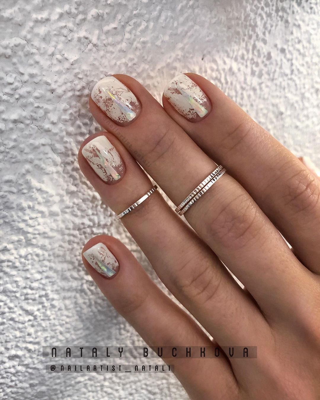 white nail designs for wedding white lace nails nailartist_natali