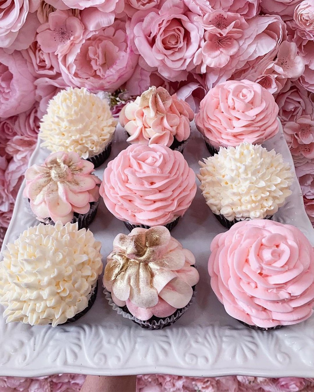 engagement party cakes pink and white dessert table ideas