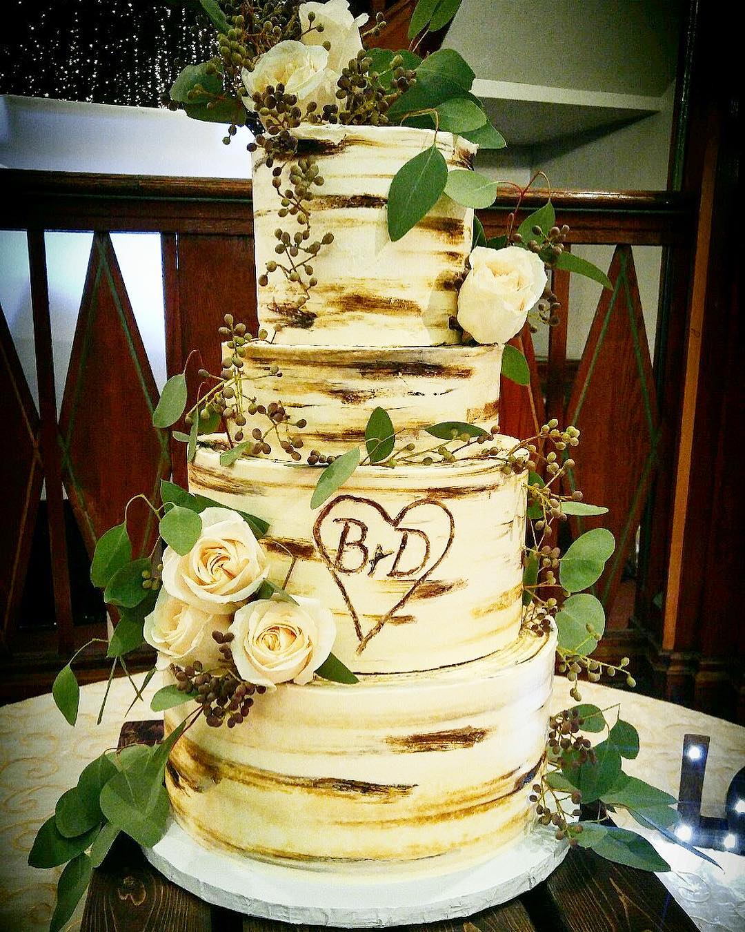 engagement party cakes rustic cake
