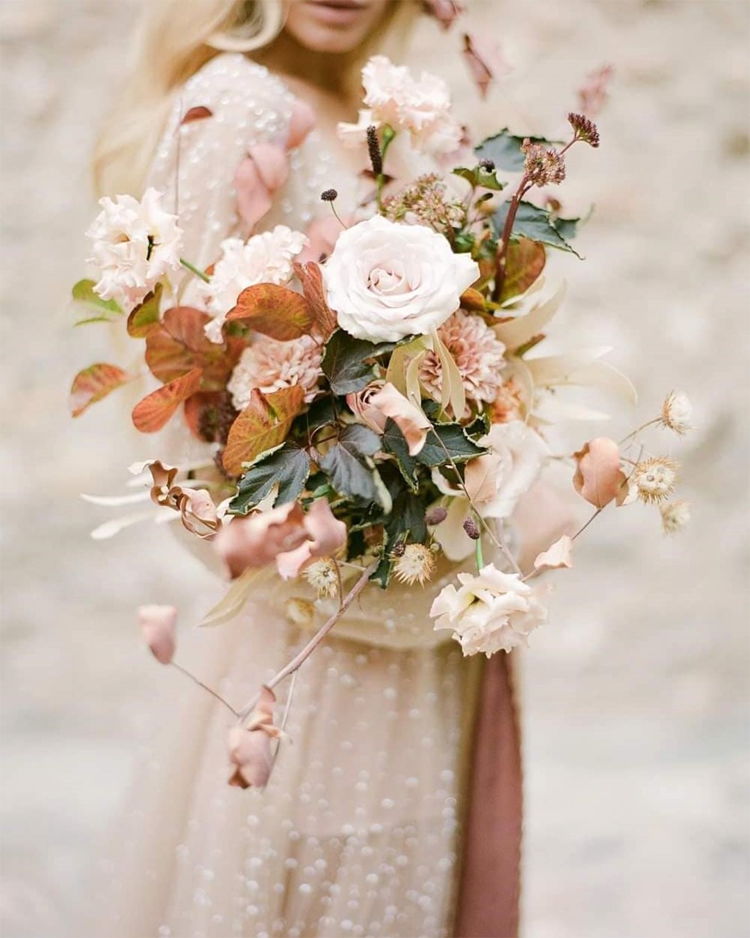 fall wedding bouquets fall bouquets with autumn foliage