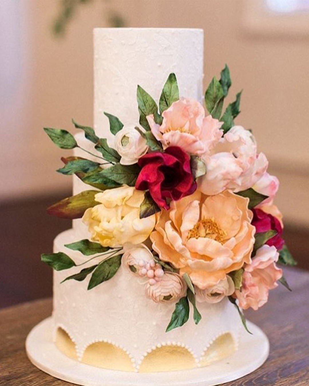fall wedding cakes elegant wedding cake ideas with flowers