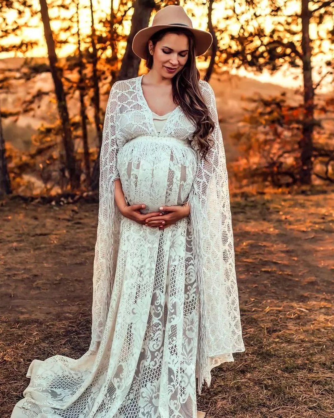 maternity wedding dresses boho lace rustic zebubeyou