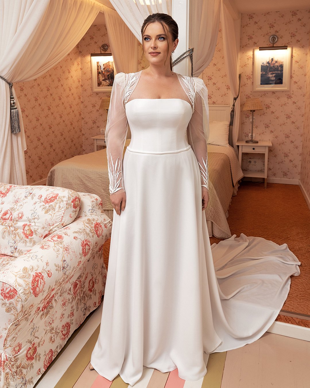 plus size wedding dresses with sleeves sheath simple papilio