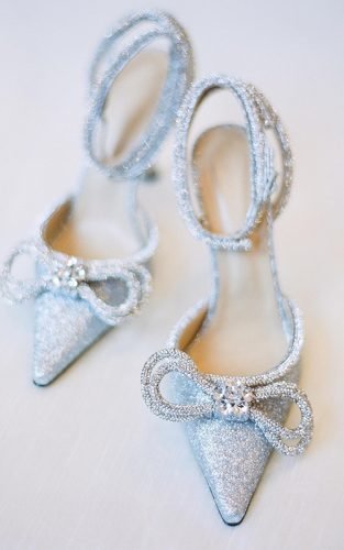 silver wedding shoes mollycarrphotography