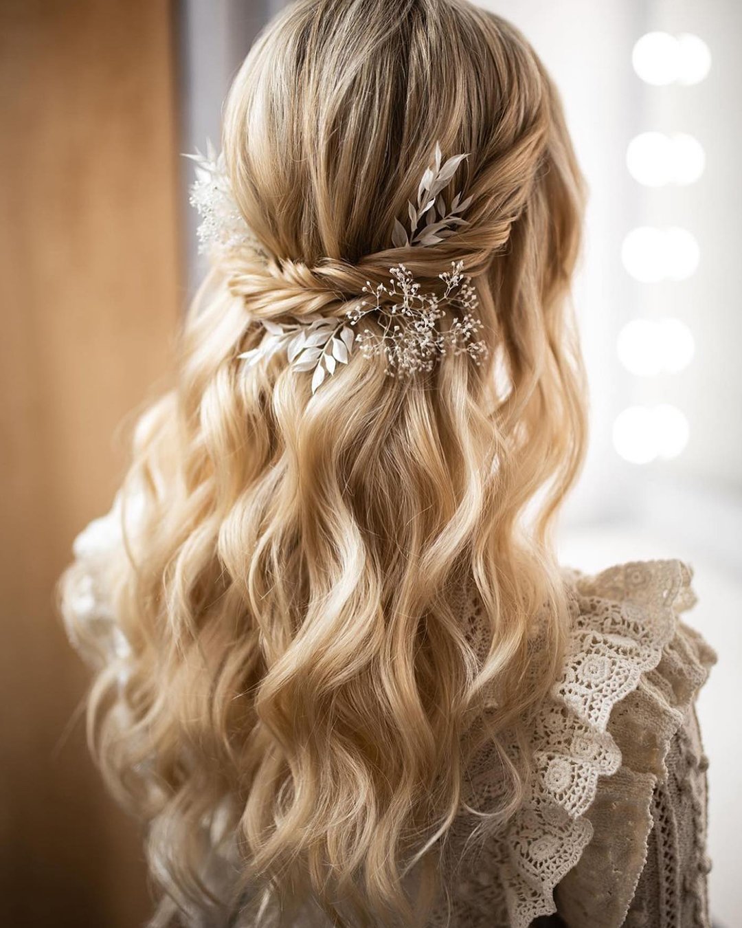 wedding hairstyles for long hair mermaid braid half up ulyana.aster