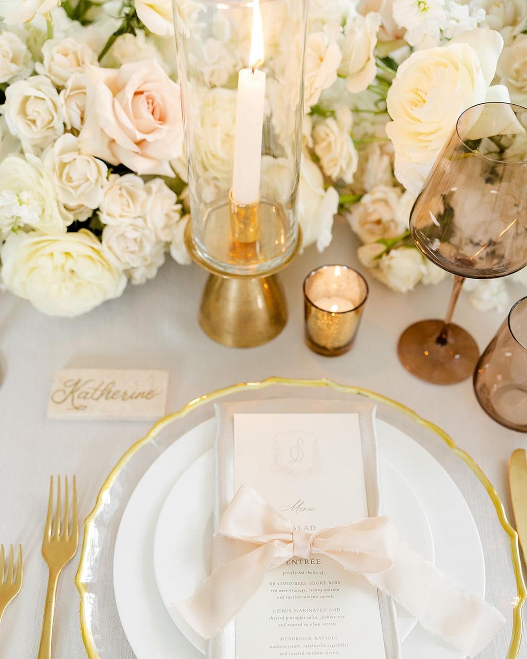 wedding ideas with candles and flowers
