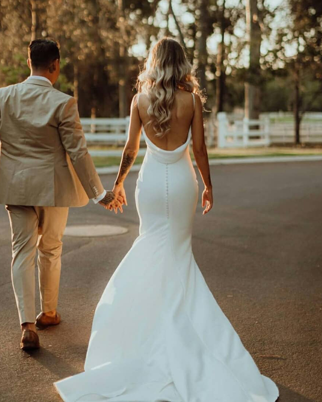 backless wedding dresses simple with spaghetti straps rustic madewithlove