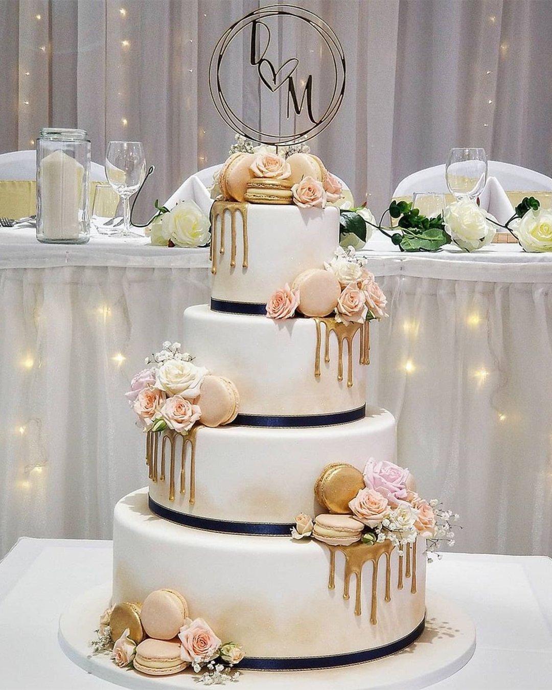 black and white wedding cakes elegant cakes with gold accents
