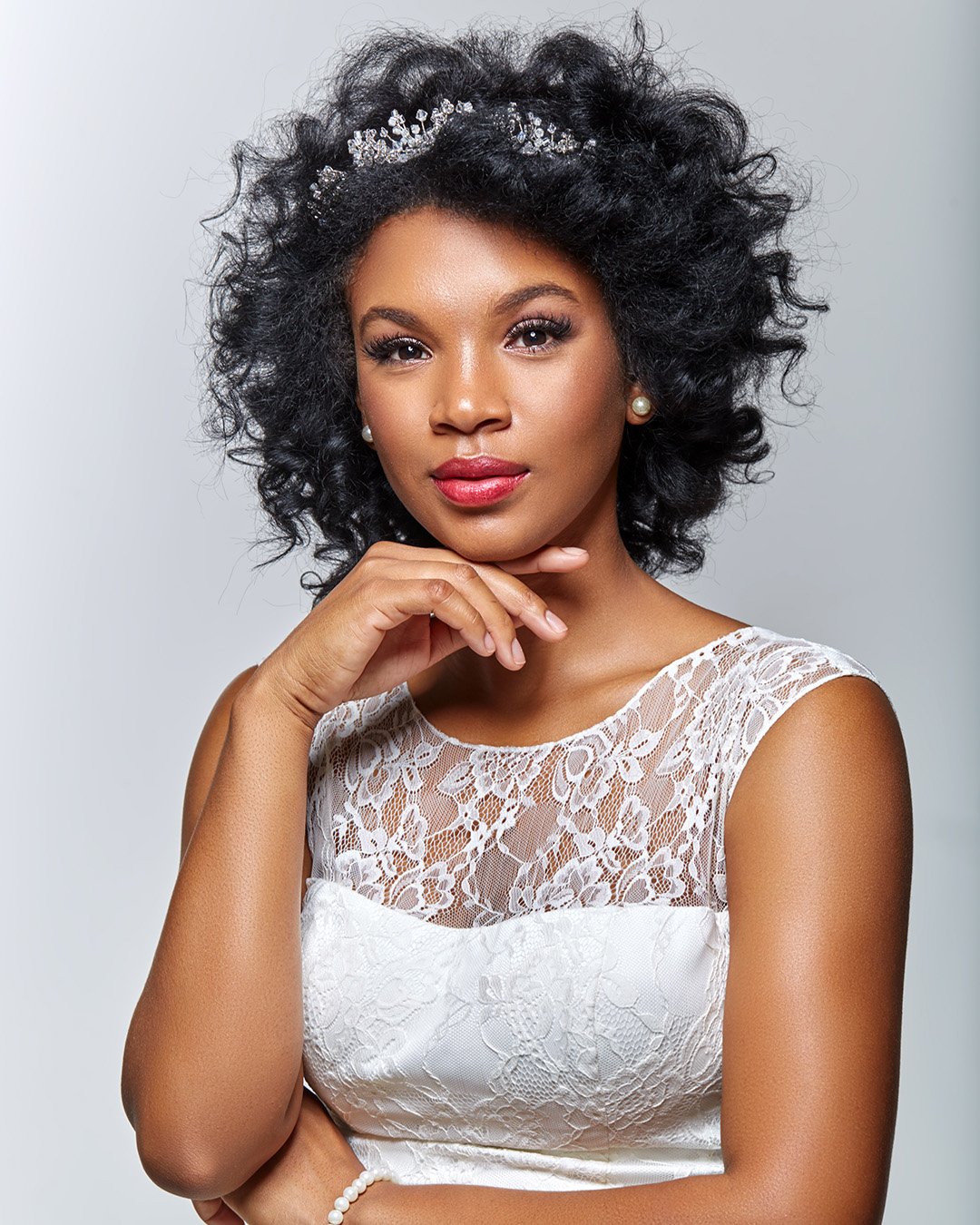 black women wedding hairstyles loose curls with headband shutterstock