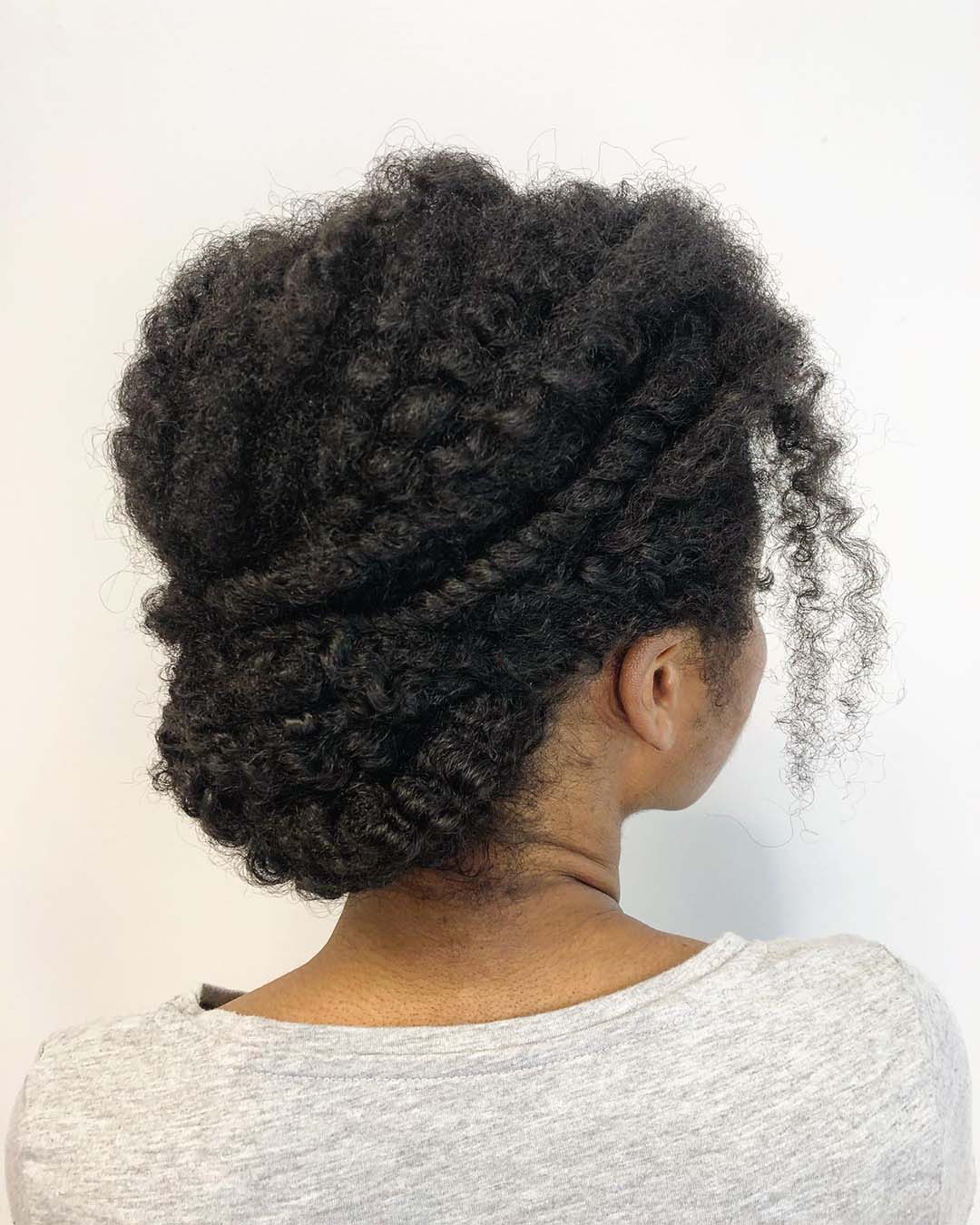 black women wedding hairstyles simple updo with curls krystlewaiviohair