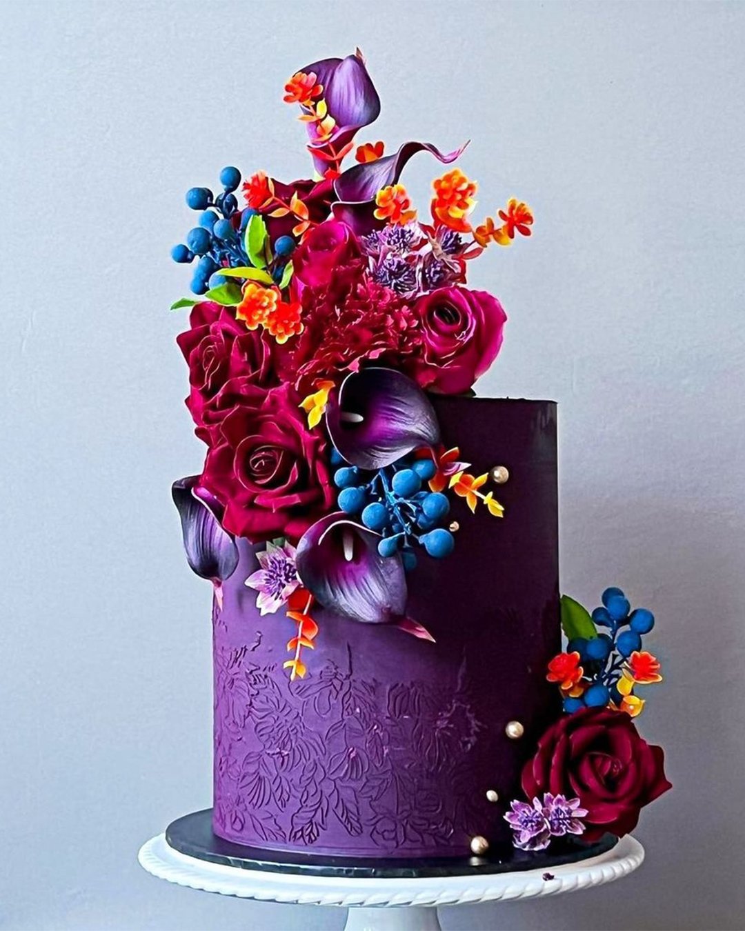 colored wedding cakes impressive bright wedding cakes