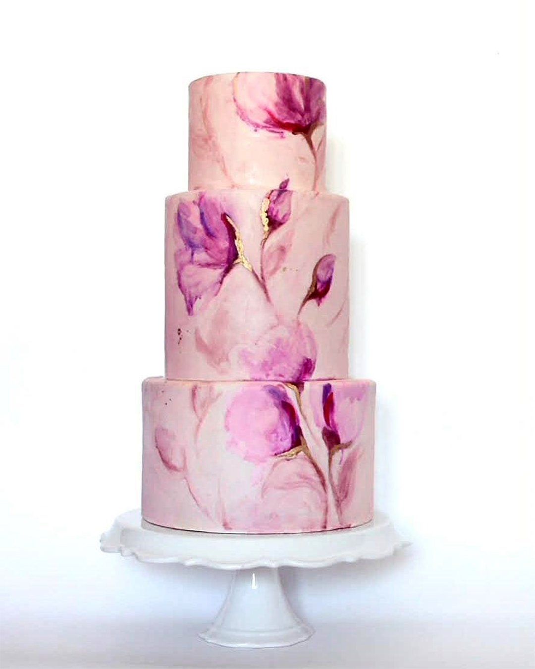 colored wedding cakes watercolor cakes