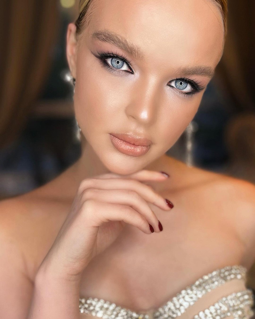 makeup ideas for blue eyes with eyeliner evgenya_melnikova_
