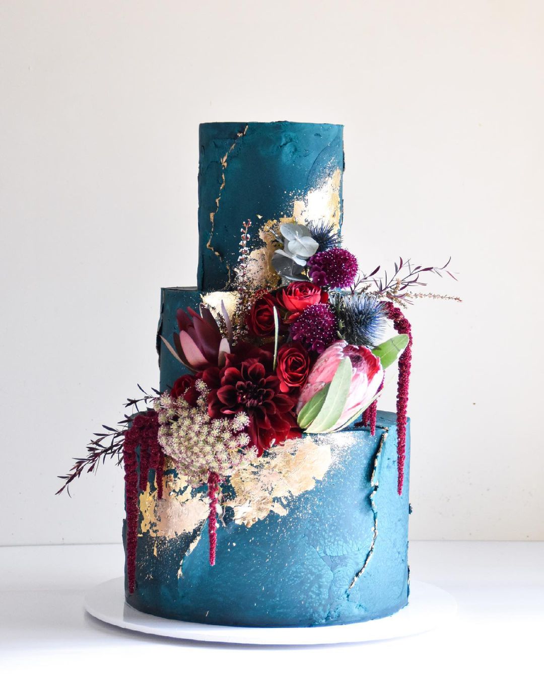 marble wedding cakes square blue cake for wedding