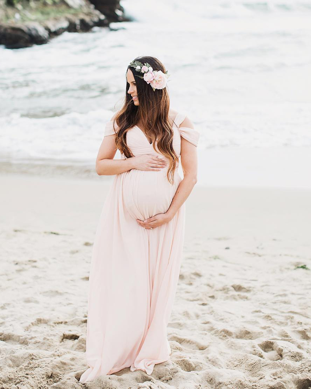 maternity wedding dresses simple beach blush annaperevertaylo