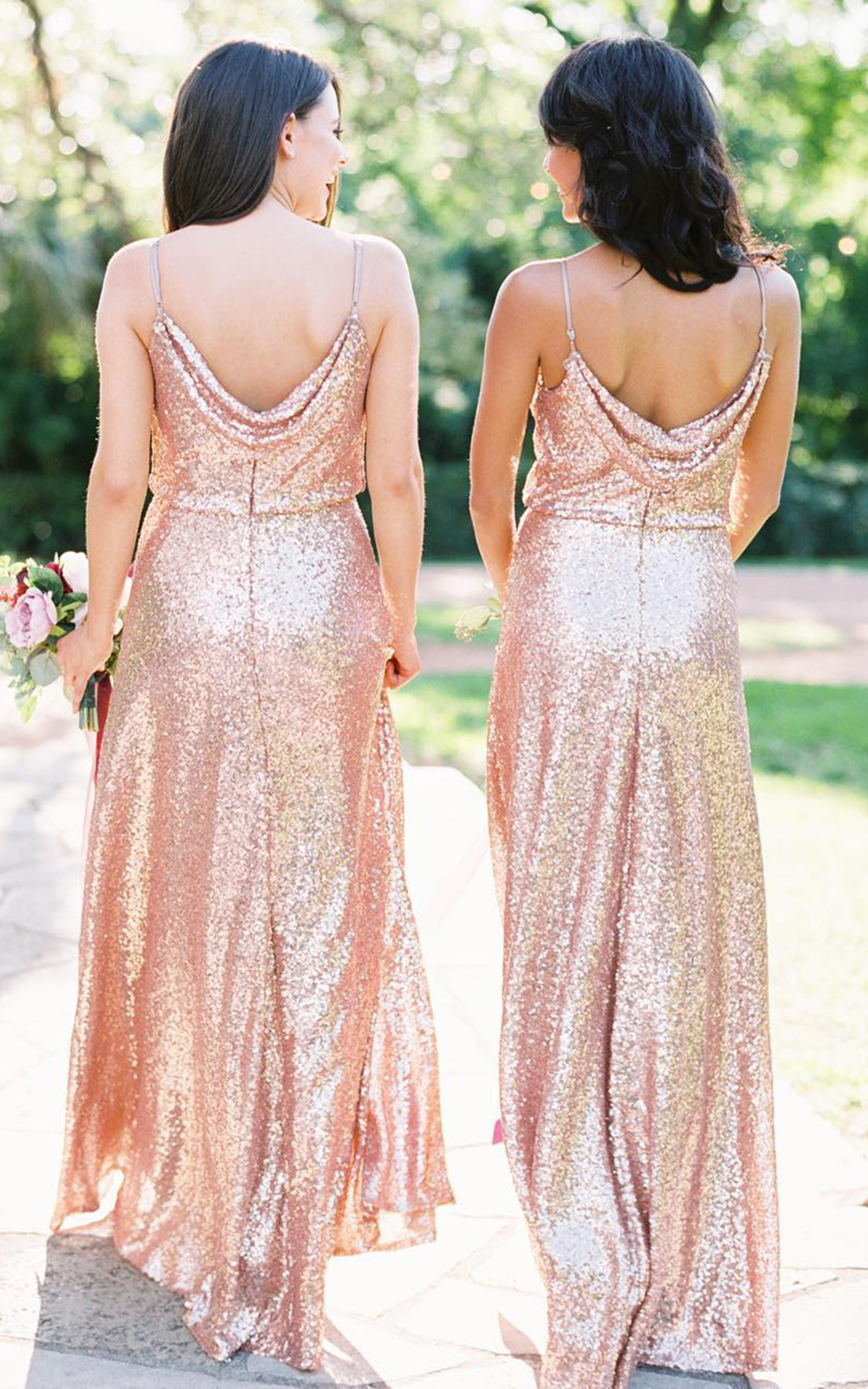 Sequined / Metallic Bridesmaid Dresses: 18 Looks + FAQs