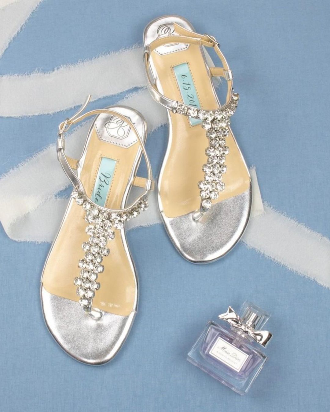 silver wedding sandals beach jewel katewhitcombshoes