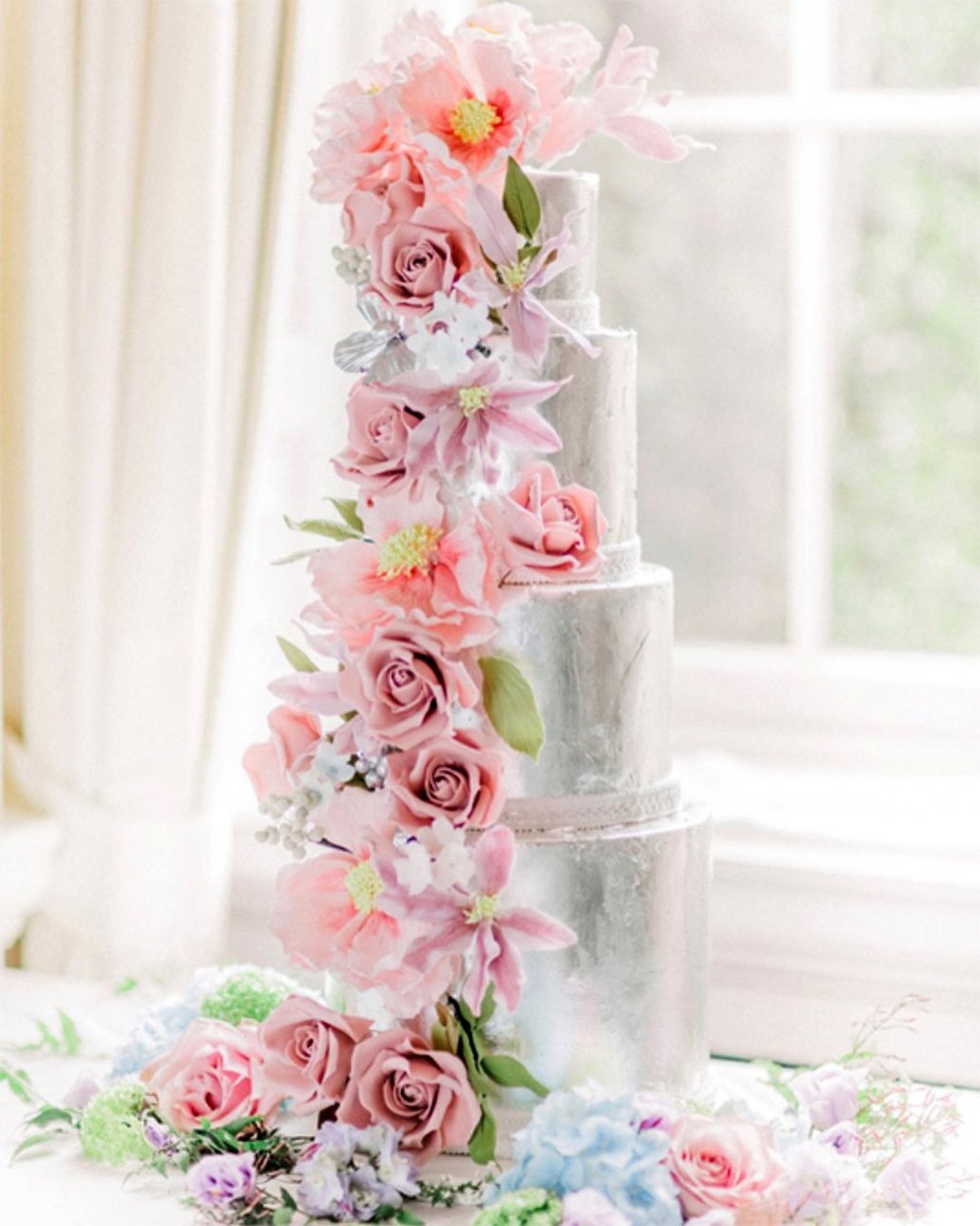 wedding cake trends cascade on the cake