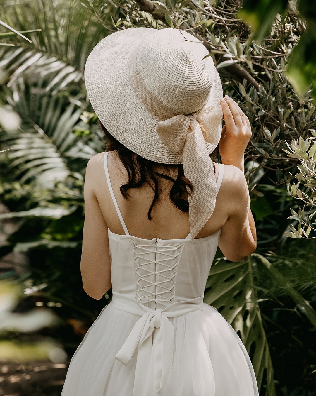 wedding hats elegant white summer with bow shutterstock