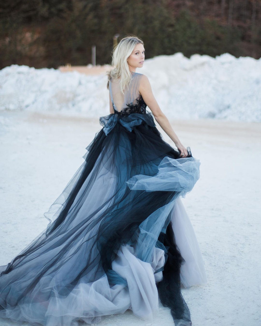 Black and White Wedding Dresses: 18 