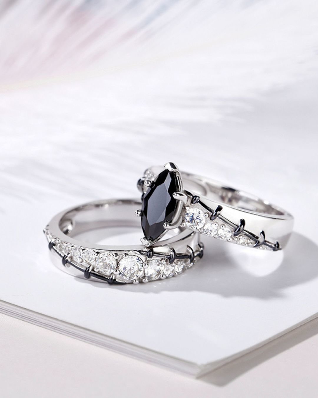 black diamond wedding rings modern rings