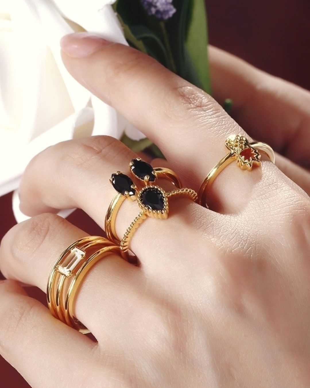 black diamond wedding rings modern rings1