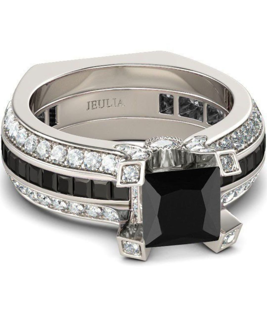 black diamond wedding rings simple rings