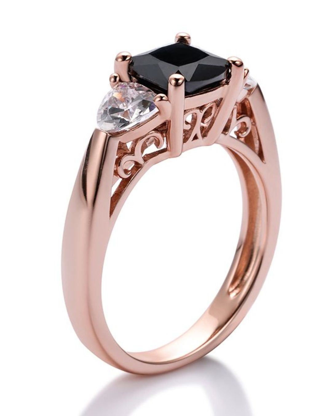 black diamond wedding rings simple rings1