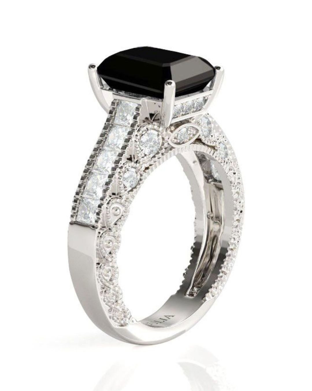 black diamond wedding rings simple rings2