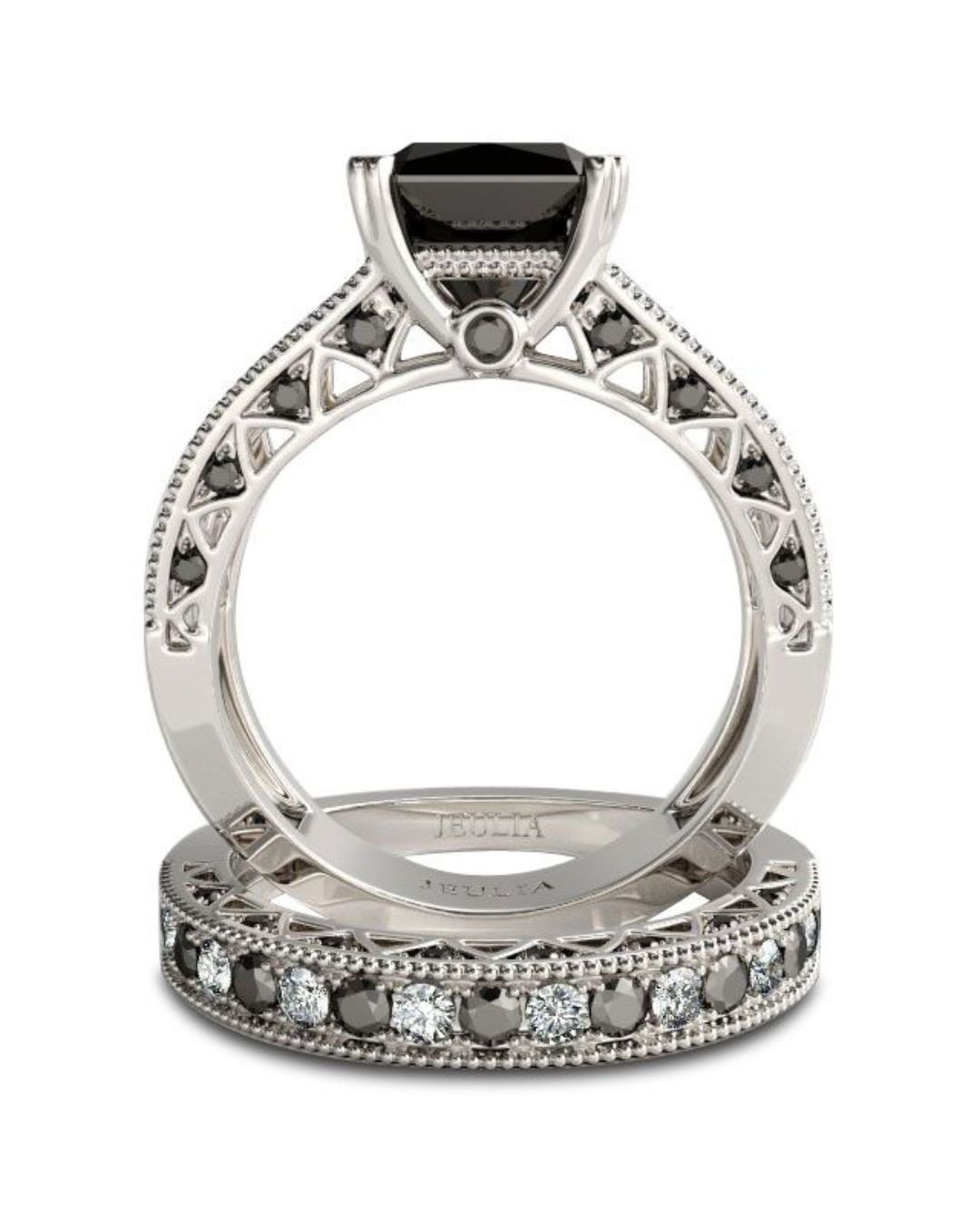 black diamond wedding rings unique rings