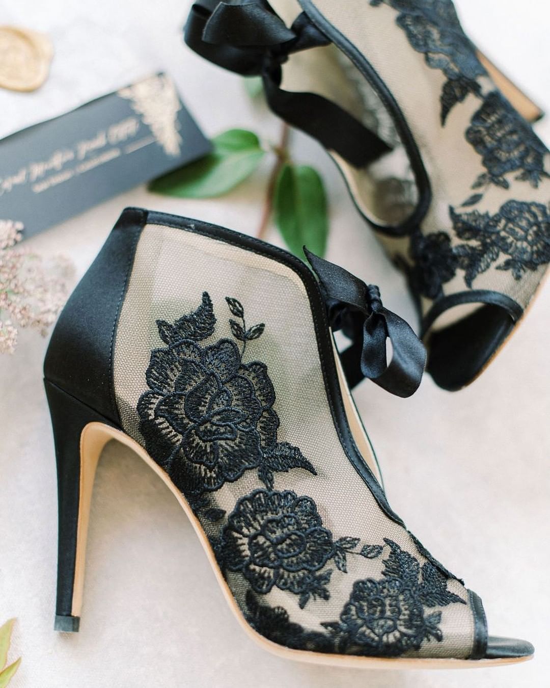 black shoes for wedding booties