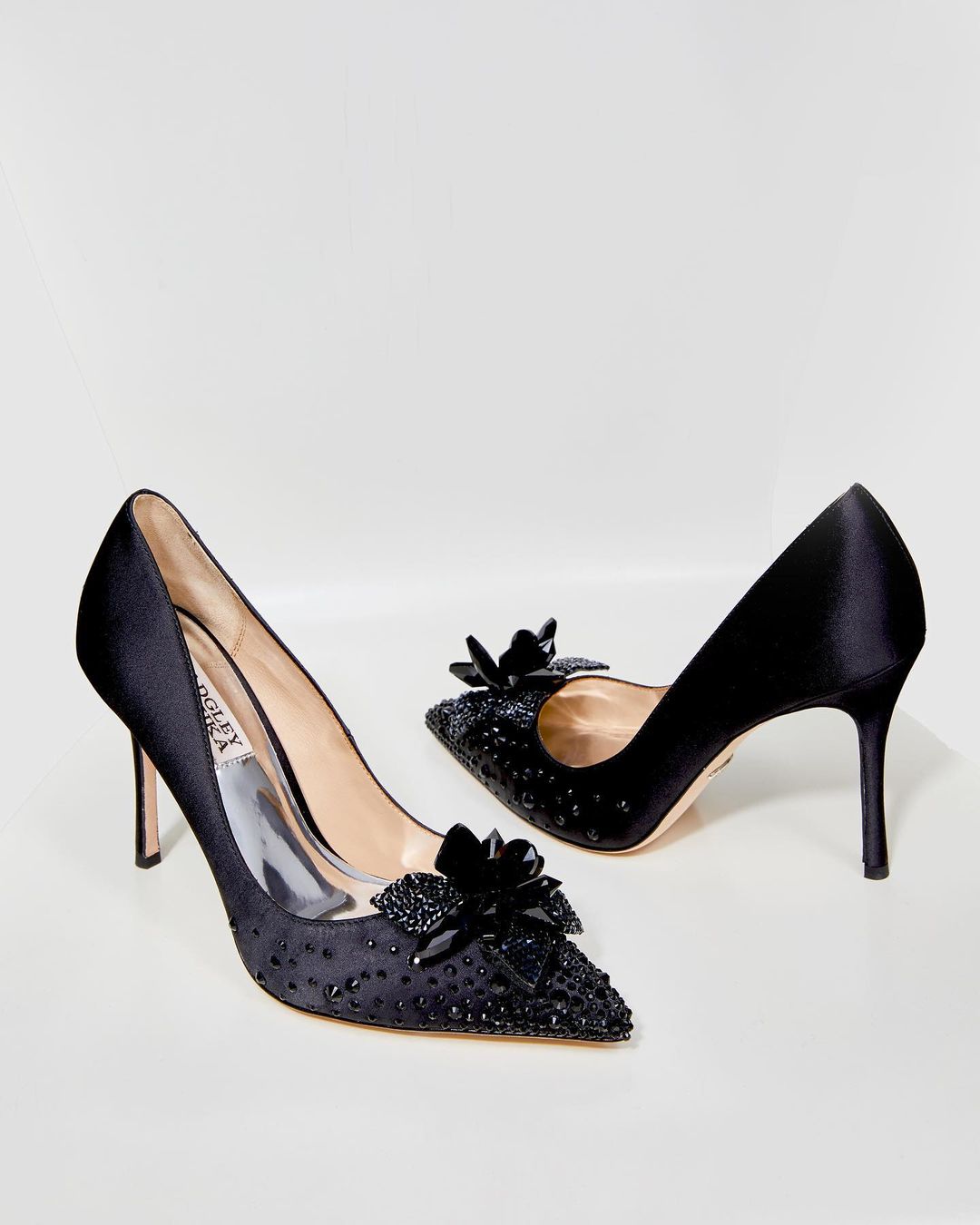 black shoes for wedding crystal