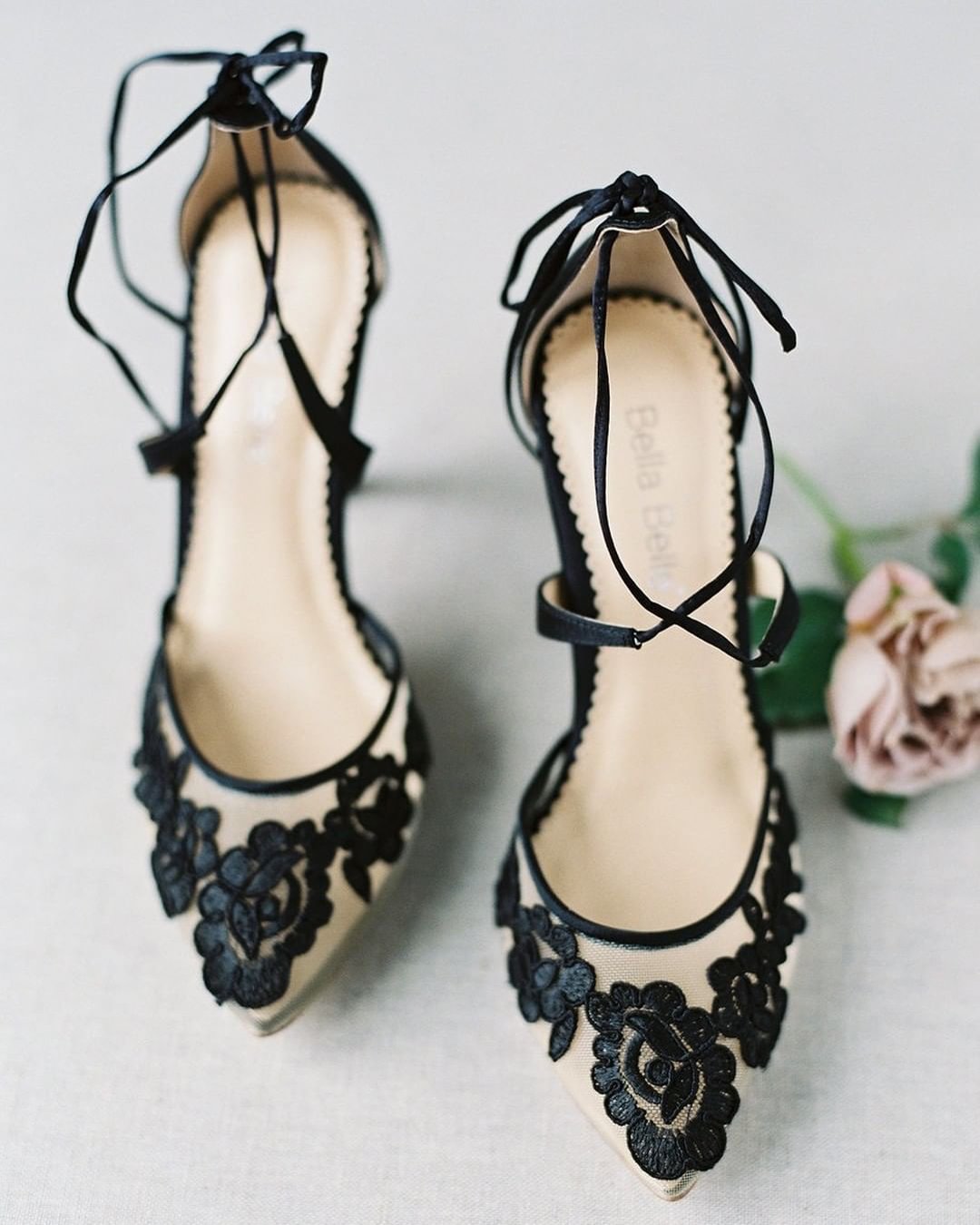 black shoes for wedding lace with heels nude bellabelleshoes