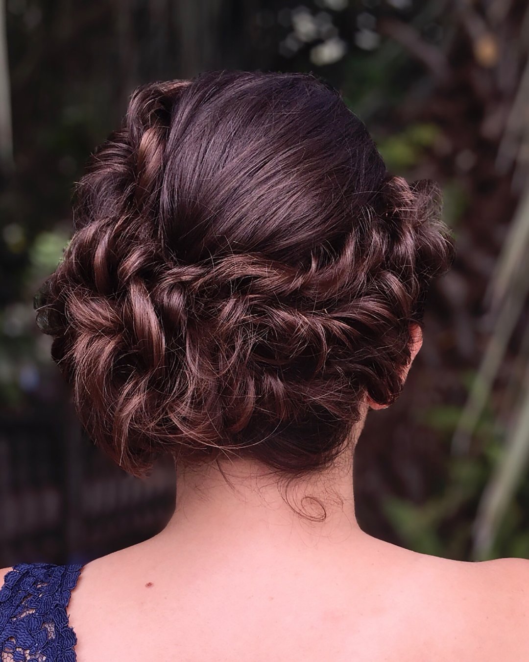 fall wedding hairstyles bun dark hair rosy_nyk_muah