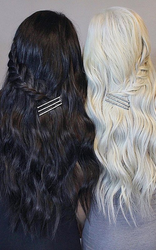 hair extensions for wedding beaded hair extensions blond brunette