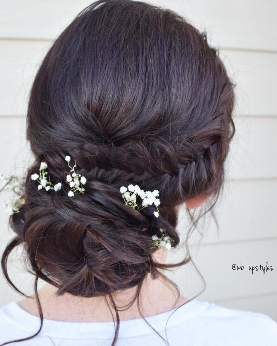 low bun hairstyles for wedding elegant with braid wb_upstyles