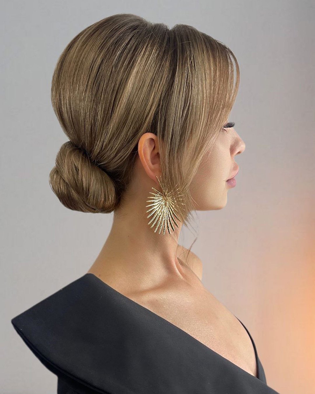 low bun hairstyles for wedding smooth elegant classy art4studio